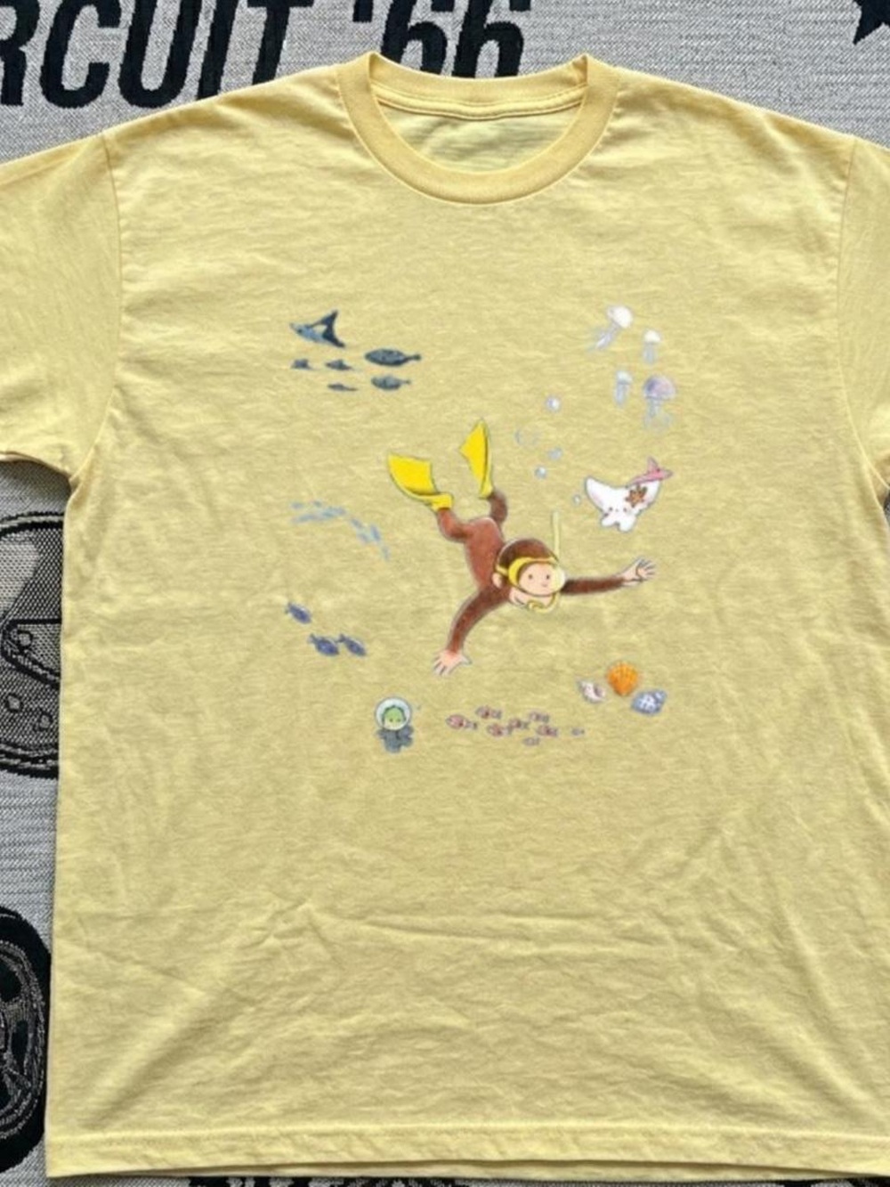 Curious George Scuba Diver Yellow Graphic Tee